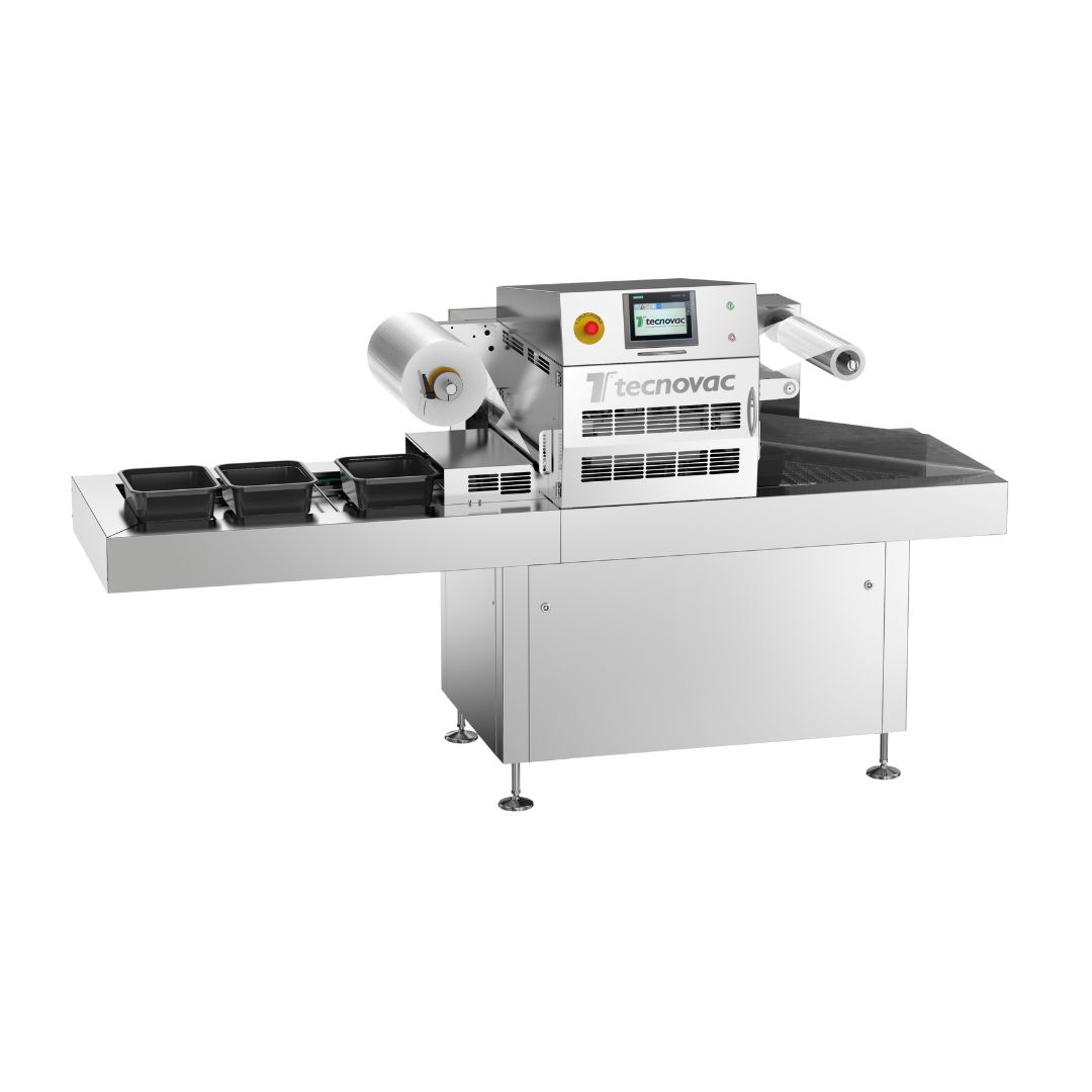 Automatické tray sealing machine for vacuum, gas and skin packaging