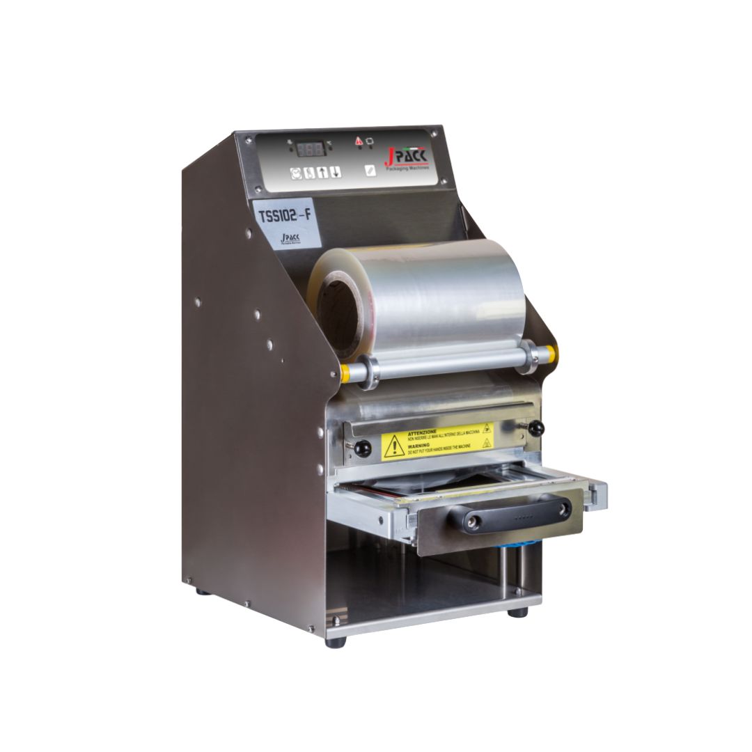 Ruční tray sealing machine with die-cut mould