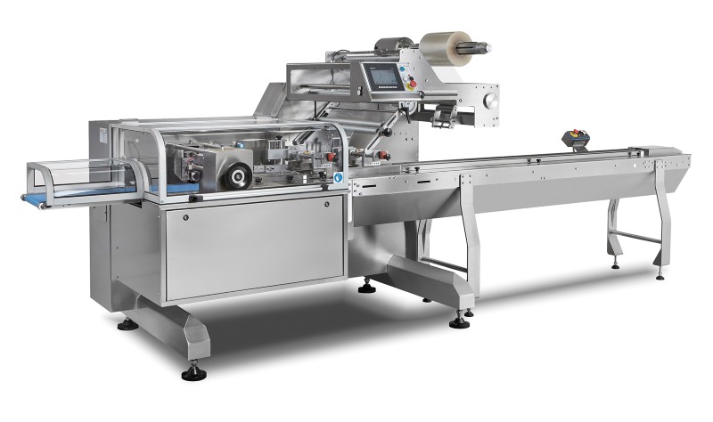 Stand alone flow pack machine